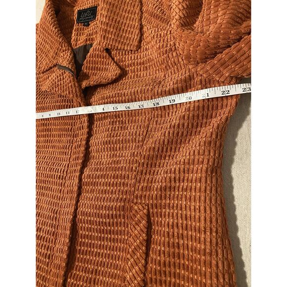 UBU Jacket Womens XL Extra-Large Orange Waffle Weave Cottage Core Fall Jacket - Picture 11 of 15